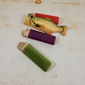Novelty Bass Fish lighter holder